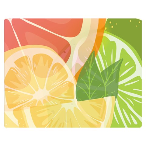 Citrus Fruit Healthy Vitamin Premium Plush Fleece Blanket (Medium) from ArtsNow.com 60 x50  Blanket Front