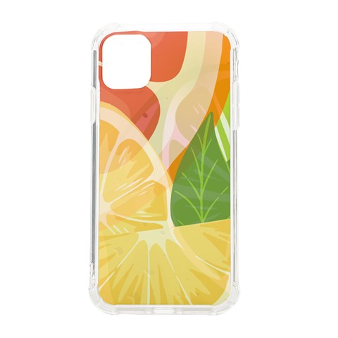 Citrus Fruit Healthy Vitamin iPhone 11 TPU UV Print Case from ArtsNow.com Front