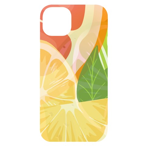 Citrus Fruit Healthy Vitamin iPhone 14 Plus Black UV Print PC Hardshell Case from ArtsNow.com Front