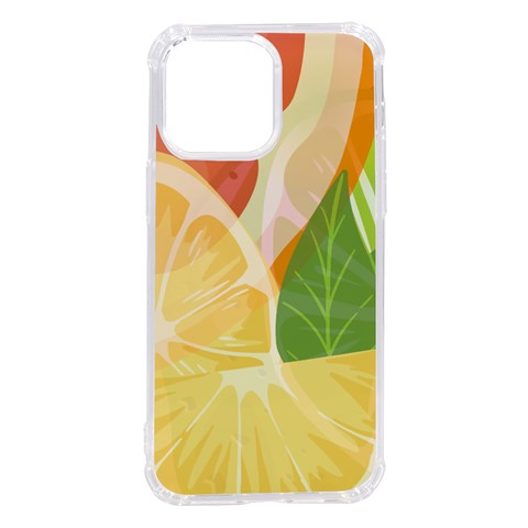 Citrus Fruit Healthy Vitamin iPhone 14 Pro Max TPU UV Print Case from ArtsNow.com Front