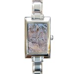 Window Pattern Winter Frost Rectangle Italian Charm Watch