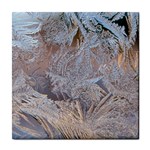 Window Pattern Winter Frost Tile Coaster