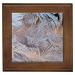 Window Pattern Winter Frost Framed Tile