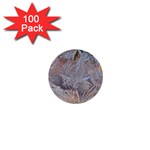 Window Pattern Winter Frost 1  Mini Buttons (100 pack) 