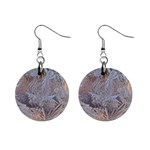 Window Pattern Winter Frost Mini Button Earrings