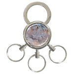 Window Pattern Winter Frost 3-Ring Key Chain