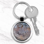 Window Pattern Winter Frost Key Chain (Round)