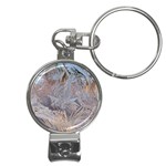 Window Pattern Winter Frost Nail Clippers Key Chain