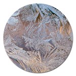 Window Pattern Winter Frost Magnet 5  (Round)