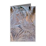 Window Pattern Winter Frost Mini Greeting Card