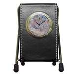 Window Pattern Winter Frost Pen Holder Desk Clock