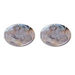 Window Pattern Winter Frost Cufflinks (Oval)