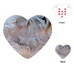 Window Pattern Winter Frost Playing Cards Single Design (Heart)