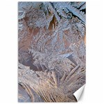 Window Pattern Winter Frost Canvas 24  x 36 