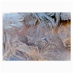 Window Pattern Winter Frost Large Glasses Cloth