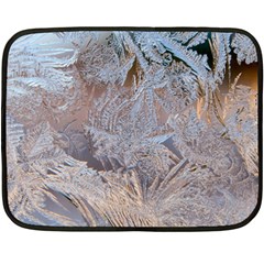 Window Pattern Winter Frost Two Sides Fleece Blanket (Mini) from ArtsNow.com 35 x27  Blanket Front