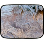 Window Pattern Winter Frost Two Sides Fleece Blanket (Mini)