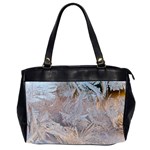 Window Pattern Winter Frost Oversize Office Handbag (2 Sides)