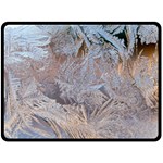 Window Pattern Winter Frost Fleece Blanket (Large)