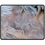 Window Pattern Winter Frost Fleece Blanket (Medium)