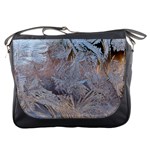 Window Pattern Winter Frost Messenger Bag