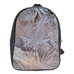 Window Pattern Winter Frost School Bag (XL)