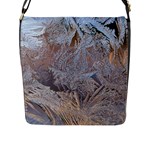 Window Pattern Winter Frost Flap Closure Messenger Bag (L)