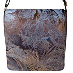 Window Pattern Winter Frost Flap Closure Messenger Bag (S)