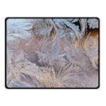 Window Pattern Winter Frost Two Sides Fleece Blanket (Small)