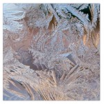 Window Pattern Winter Frost Square Satin Scarf (36  x 36 )