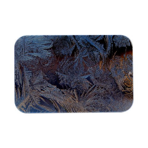 Window Pattern Winter Frost Open Lid Metal Box (Silver)   from ArtsNow.com Front