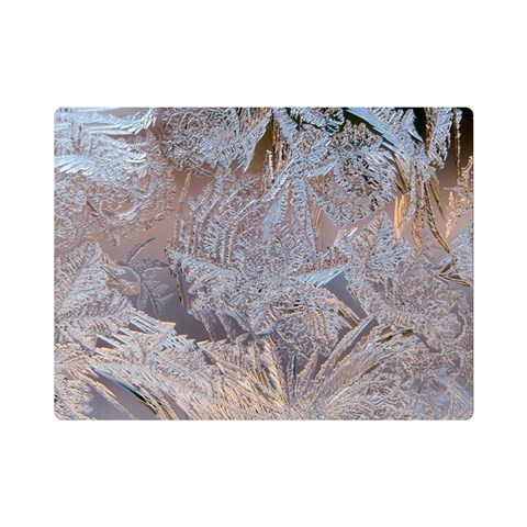 Window Pattern Winter Frost Premium Plush Fleece Blanket (Mini) from ArtsNow.com 35 x27  Blanket Front