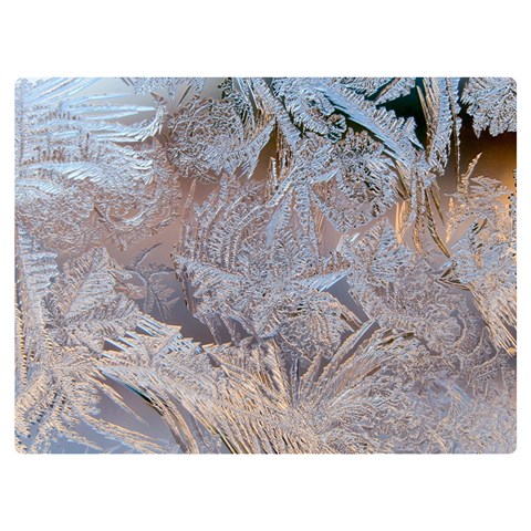 Window Pattern Winter Frost Premium Plush Fleece Blanket (Extra Small) from ArtsNow.com 40 x30  Blanket Front