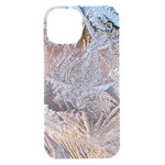 Window Pattern Winter Frost iPhone 15 Black UV Print PC Hardshell Case