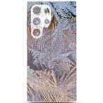 Window Pattern Winter Frost Samsung Galaxy S24 Ultra 6.9 Inch Black TPU UV Case