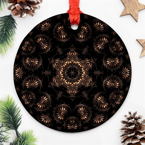 Bronze Age Mandala Ornament (Round) from ArtsNow.com Front