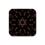 Bronze Age Mandala Rubber Square Coaster (4 pack)