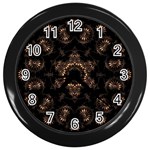 Bronze Age Mandala Wall Clock (Black)