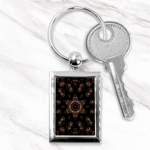 Bronze Age Mandala Key Chain (Rectangle) from ArtsNow.com Front