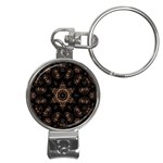 Bronze Age Mandala Nail Clippers Key Chain