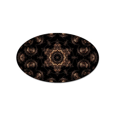 Bronze Age Mandala Sticker Oval (10 pack) from ArtsNow.com Front