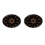 Bronze Age Mandala Cufflinks (Oval)