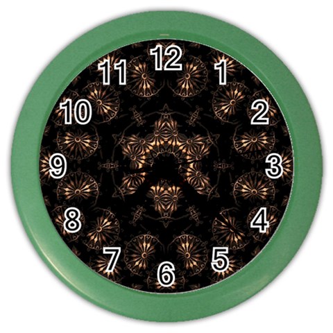 Bronze Age Mandala Color Wall Clock from ArtsNow.com Front