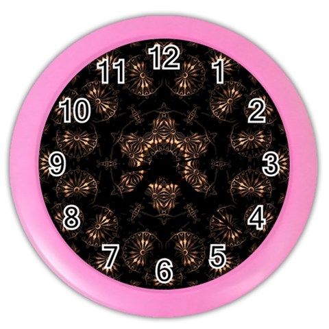 Bronze Age Mandala Color Wall Clock from ArtsNow.com Front