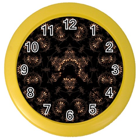 Bronze Age Mandala Color Wall Clock from ArtsNow.com Front