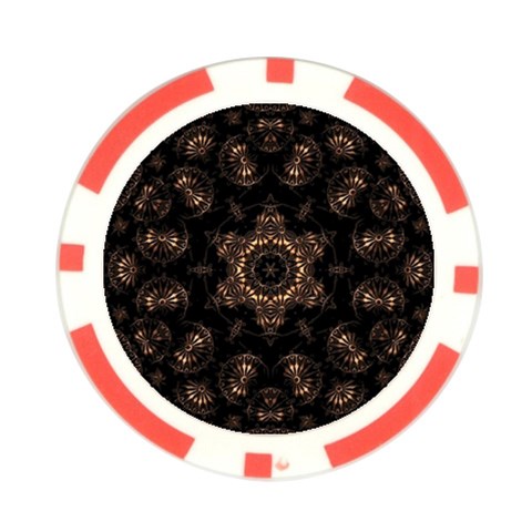 Bronze Age Mandala Poker Chip Card Guard from ArtsNow.com Front