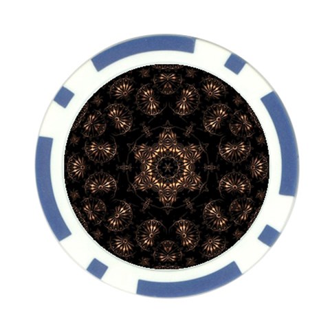 Bronze Age Mandala Poker Chip Card Guard from ArtsNow.com Front