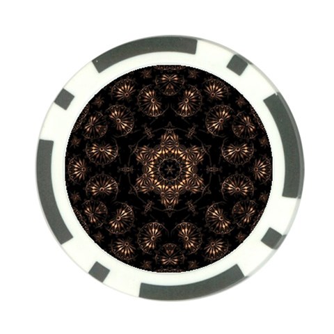 Bronze Age Mandala Poker Chip Card Guard from ArtsNow.com Back