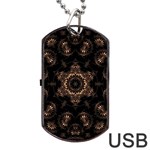 Bronze Age Mandala Dog Tag USB Flash (One Side)