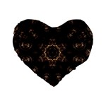 Bronze Age Mandala Standard 16  Premium Heart Shape Cushions